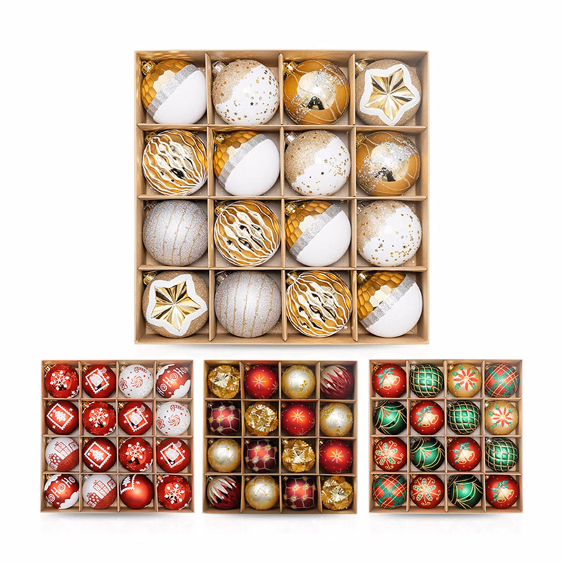 Christmas Tree 16pcs 8cm Colored Balls