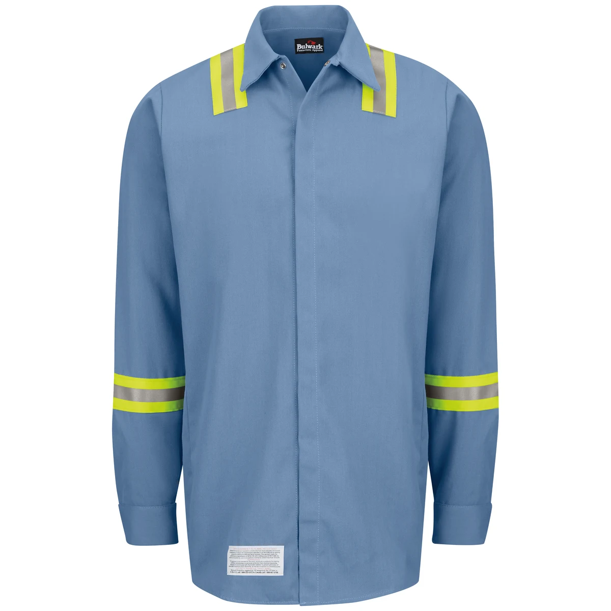 Bulwark® Enhanced Visibility Concealed-Gripper Pocketless Work Shirt 1