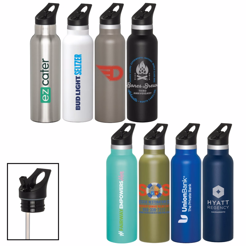 Colson 20 oz. Vacuum Insulated Water Bottle w/Straw Lid