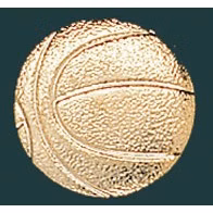Basketball Metal Chenille Letter Insignia Pin