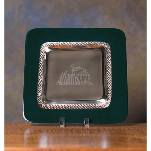 Hunter Green Stockton Serving Tray 1