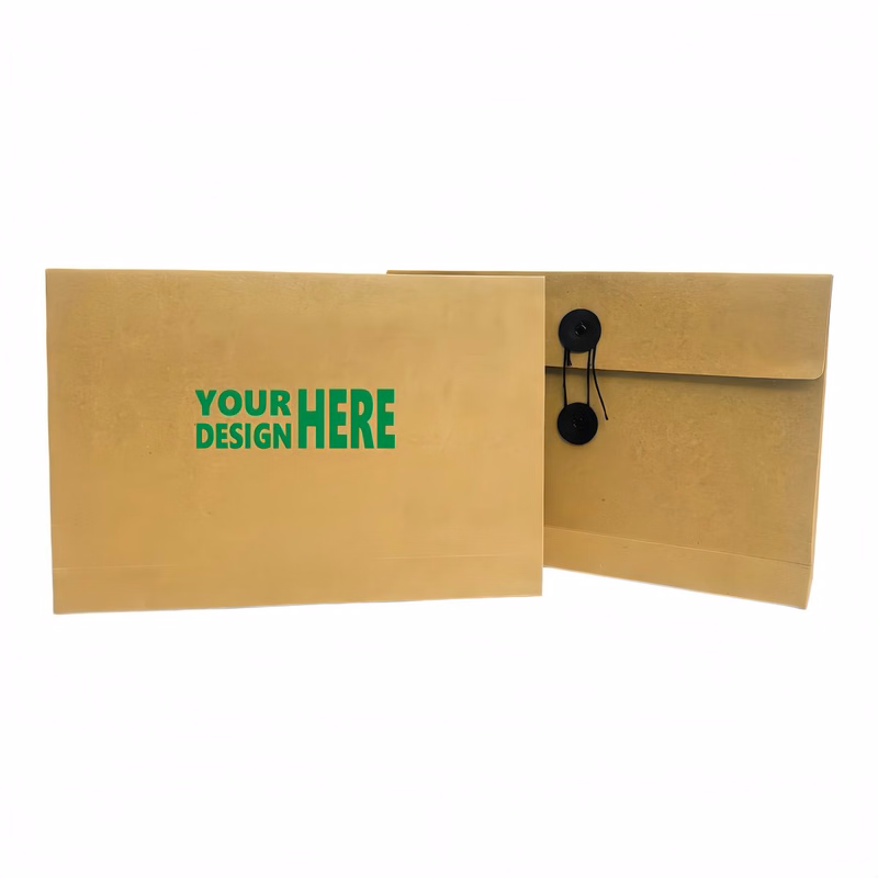 Button String Closure Kraft Paper Envelope