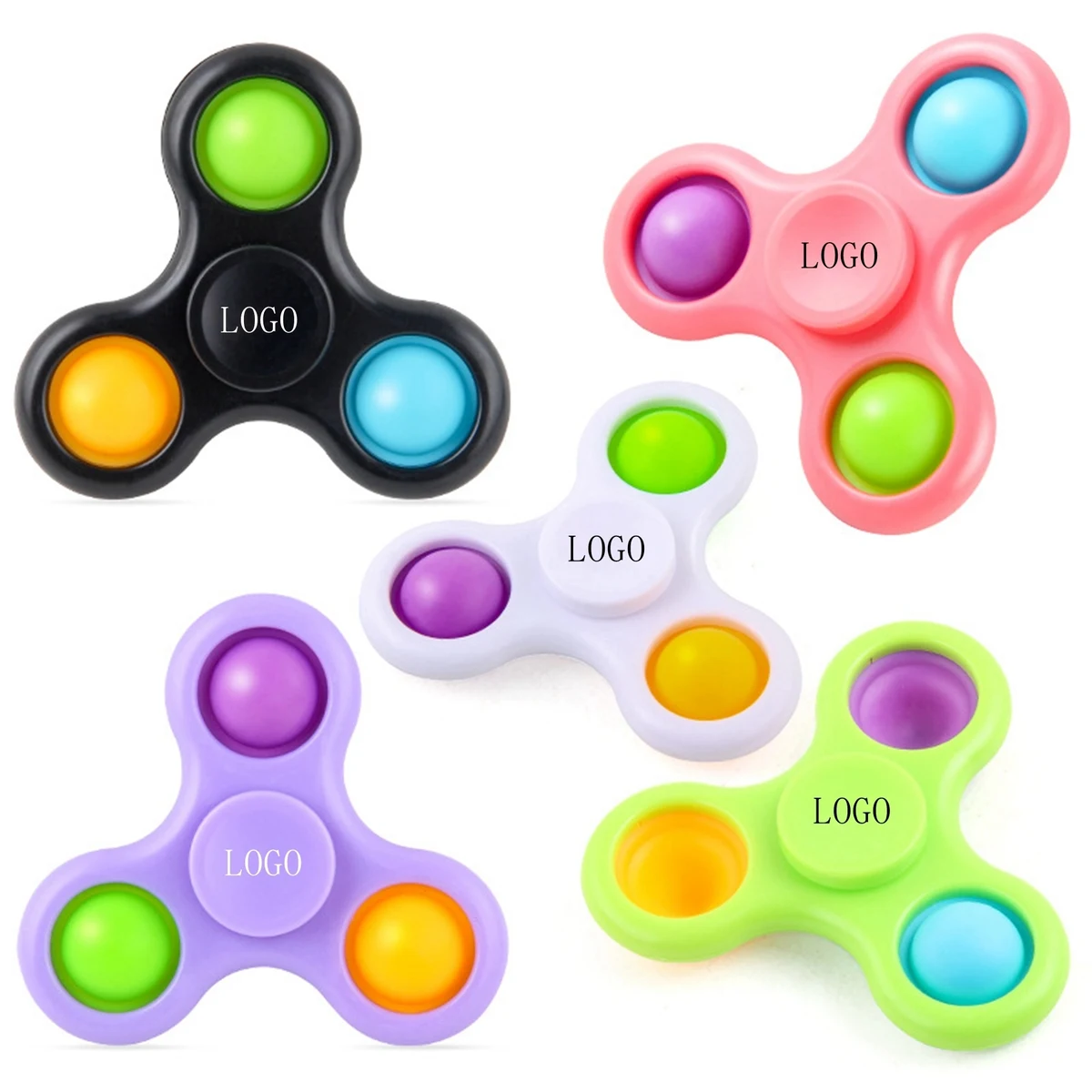 Push Pop Rotatable Fidget Spinner Toy 1