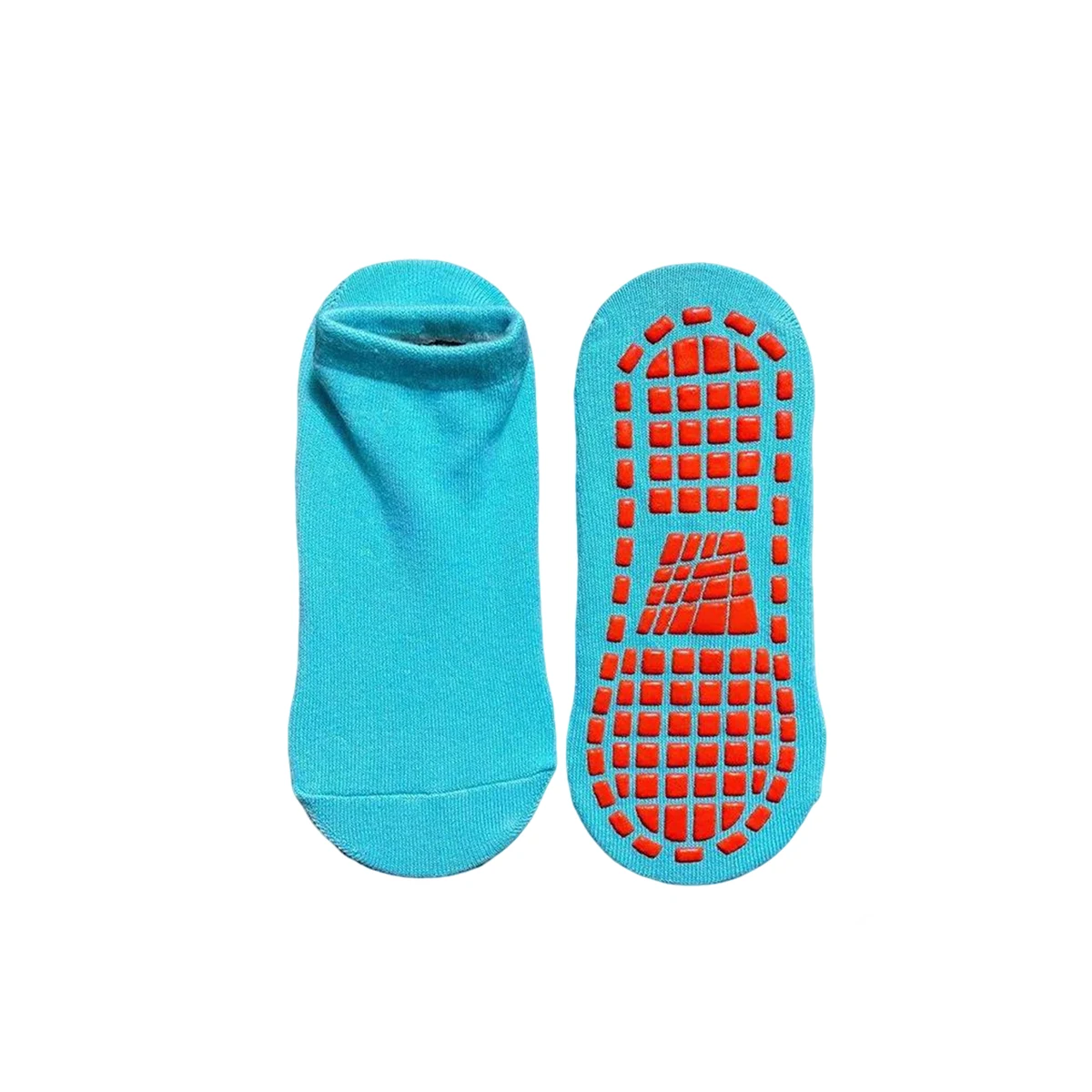 Cotton Grip Trampoline Sock With Anti Slip Sole 9" Length 1