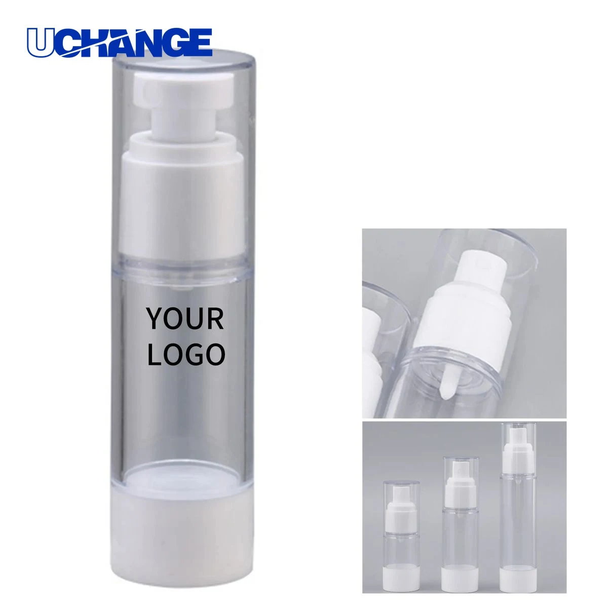 Press Type Vacuum Bottle Container Transparent for Travel 1