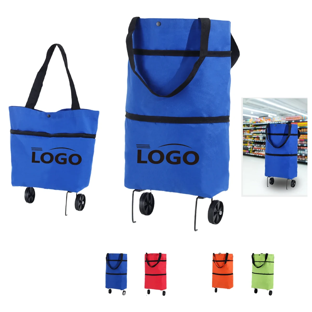 Foldable Portable Shopping Trolley 1