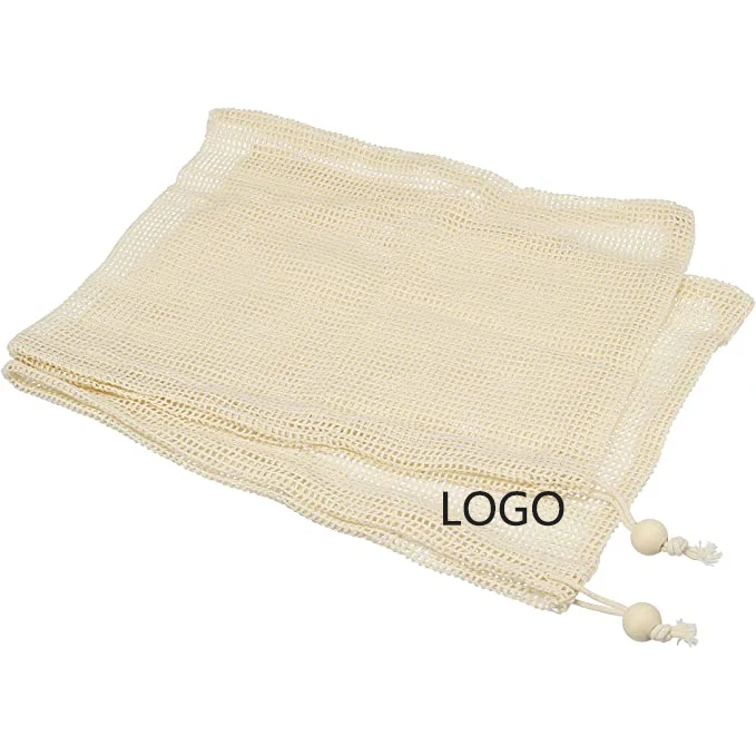 Reusable Produce Grocery Washable Organic Cotton Mesh Produce Bags 1
