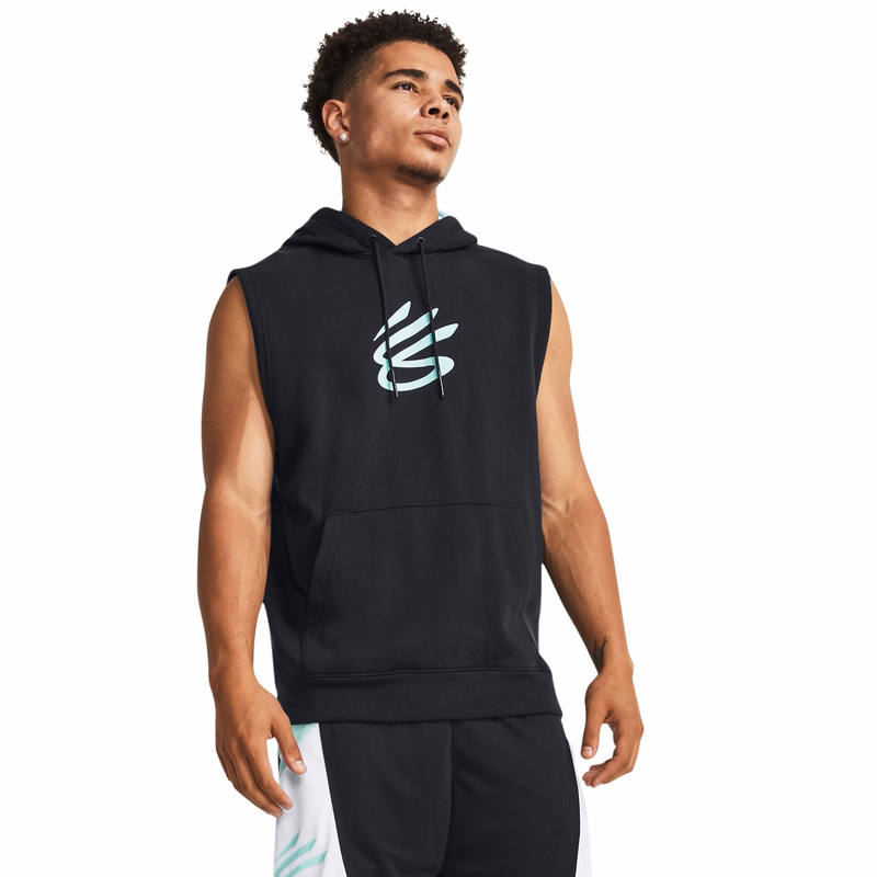 Curry Fleece Men's Sleeveless Hoodie
