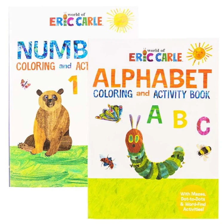 Eric Carle Coloring and Activity Books - 2 Volumes 1