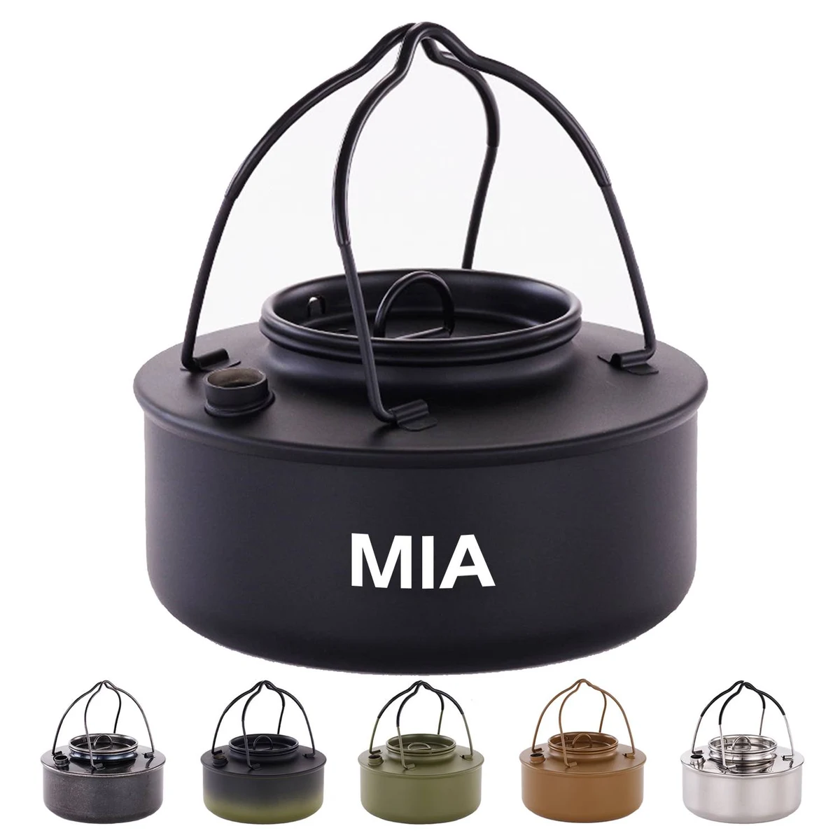 31.6oz stainless steel camping kettle 1