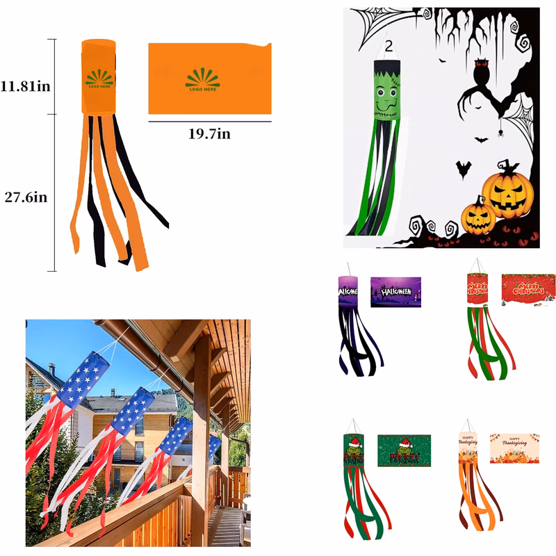 Assorted Holiday Wind Socks
