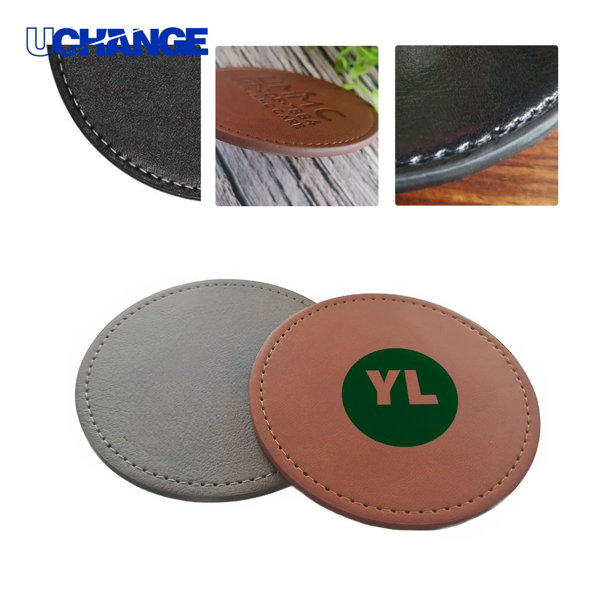 Custom PU Leather Coaster Mat 1
