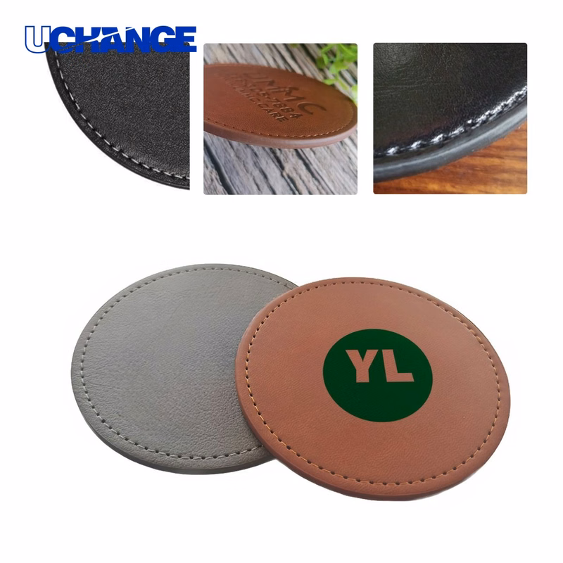 Custom PU Leather Coaster Mat