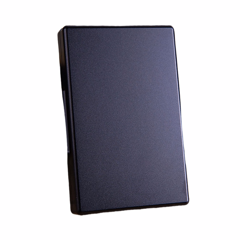 Aluminum Alloy Brushed Metal Cigarette Case with Magnetic Closure