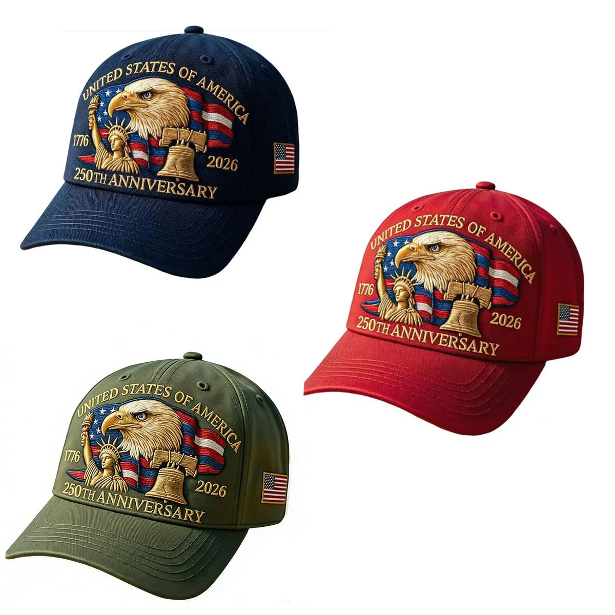 USA 250th Anniversary Baseball Cap 1