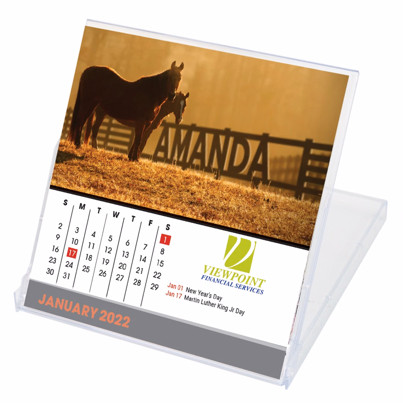 Jewel Case Calendar w/Name Personalization (Compact Size)