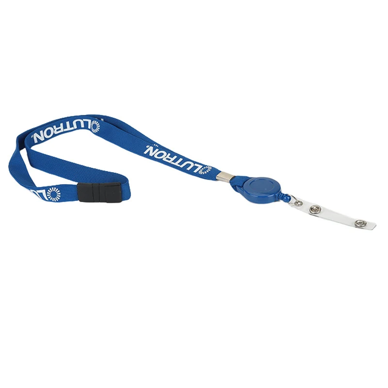 3/4" Polyester Retractable Breakaway Lanyard with Badge Reel 1