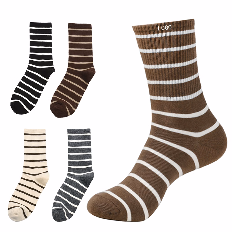 Socks All Cotton Striped Sports Outdoors