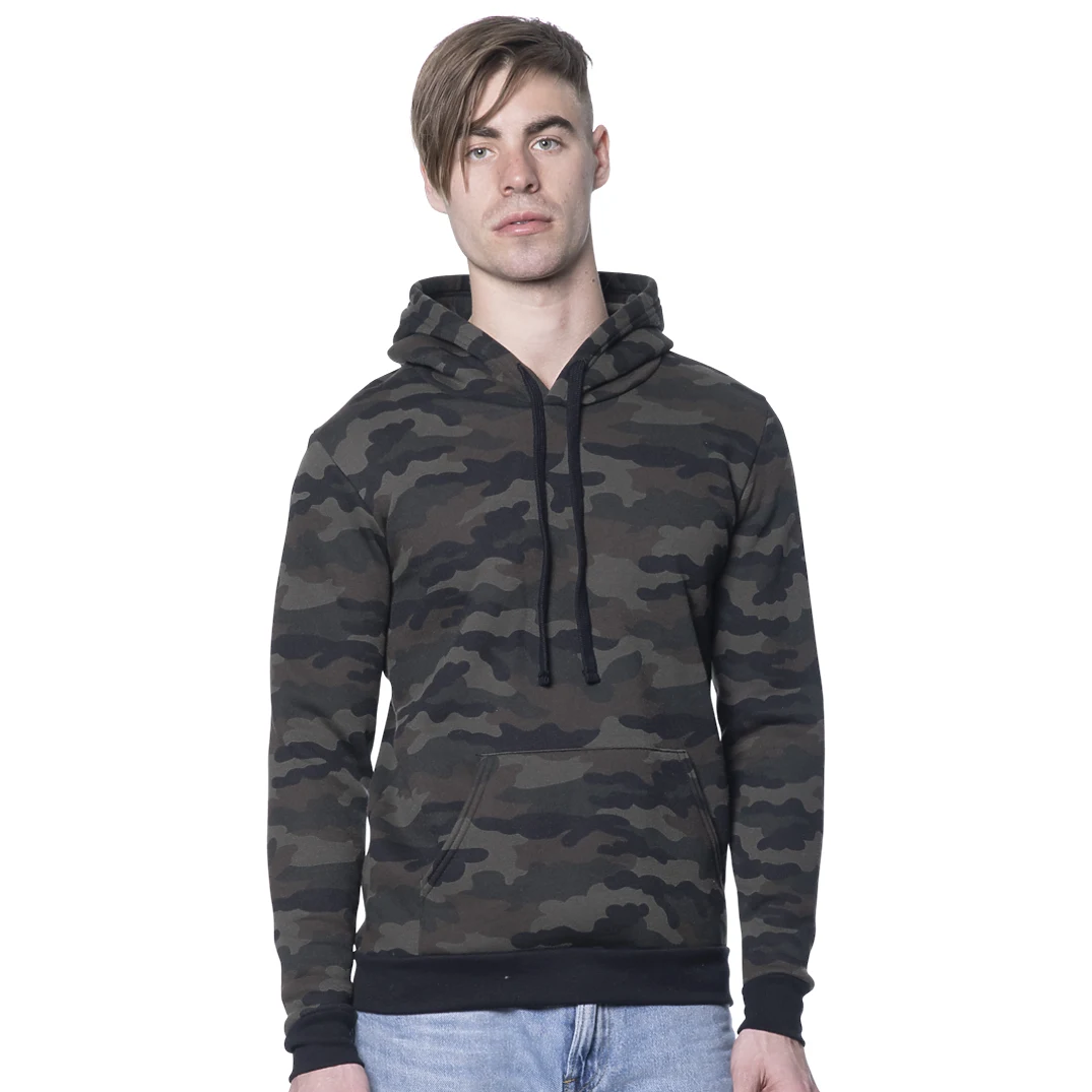 Unisex Camo Fleece Pullover Hoodie 1
