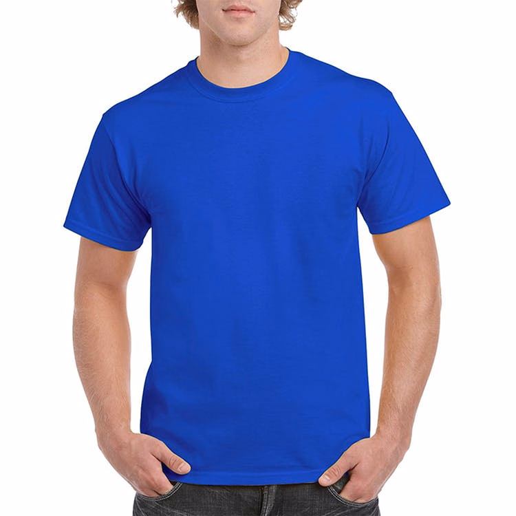 Gildan Cotton Men's T-Shirts Indigo Blue Large