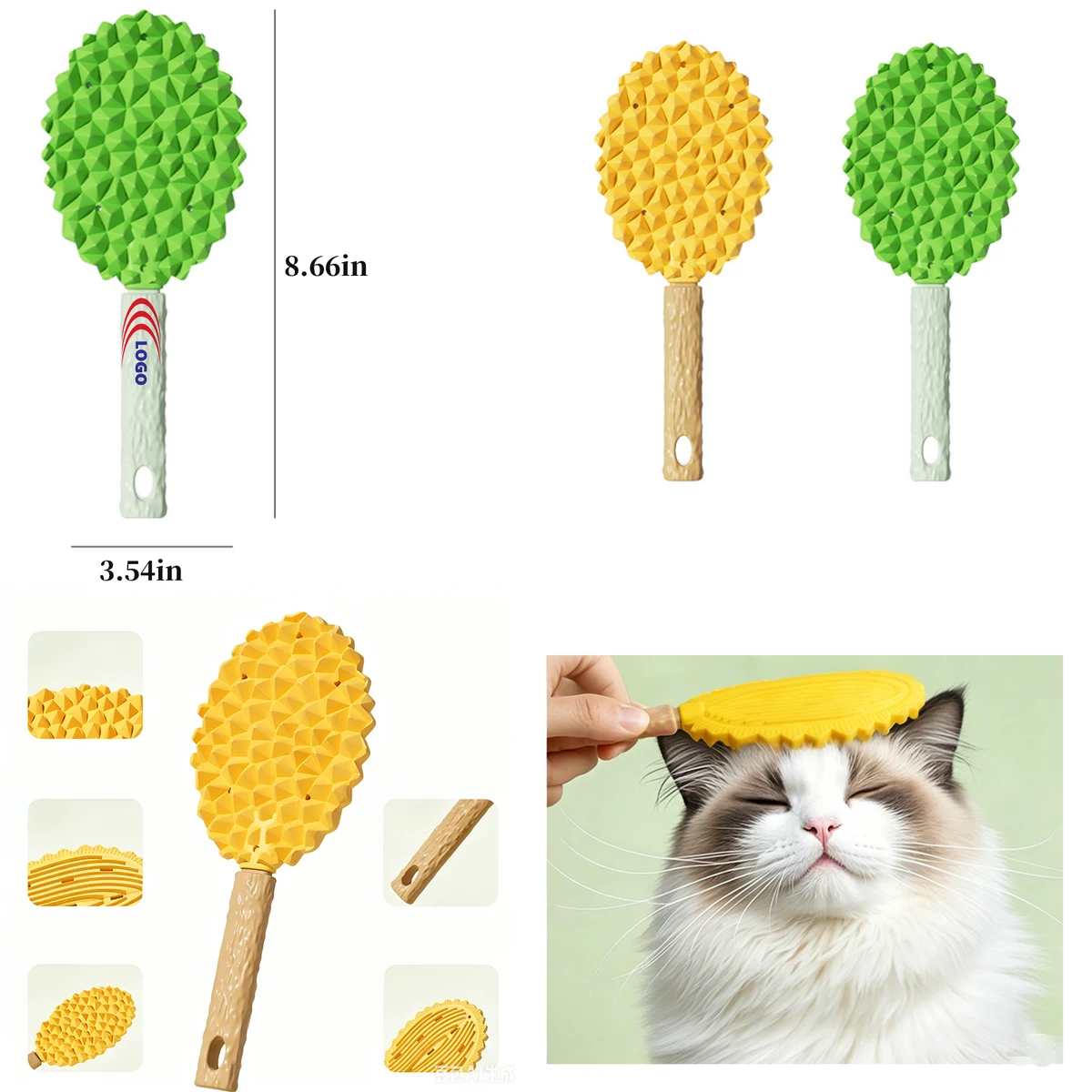 Pet Durian Massage Comb 1