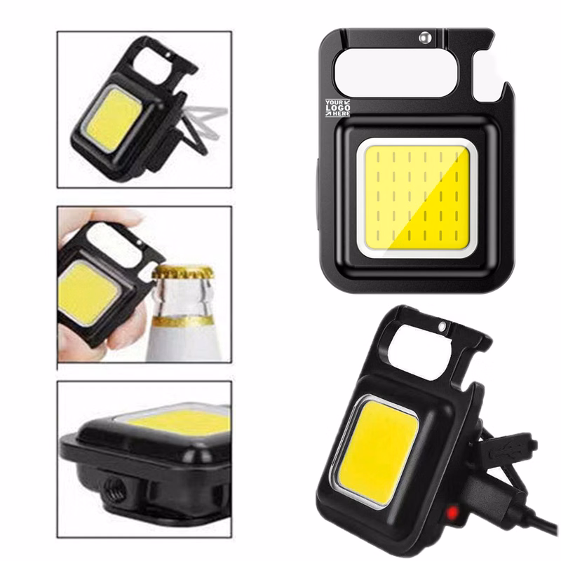 4 Light Modes 1000 Lumens Bright Rechargeable Portable Small Flashlights Keychain Work Light