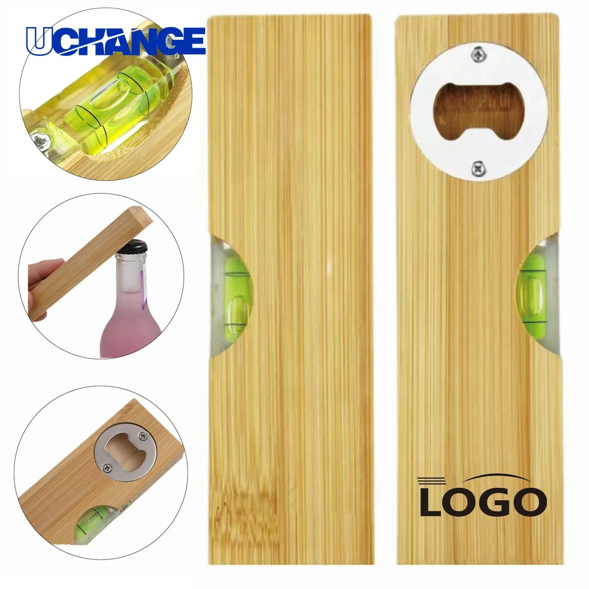 Multifunctional Wooden Spirit Level Bottle Opener Tool 1