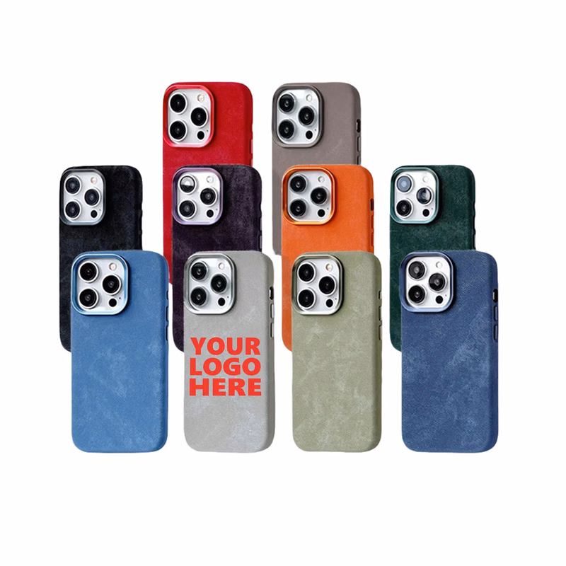 Flannel Texture Leather Phone Case