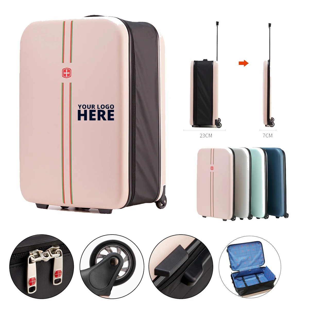 20 Inch Collapsible Suitcase 1