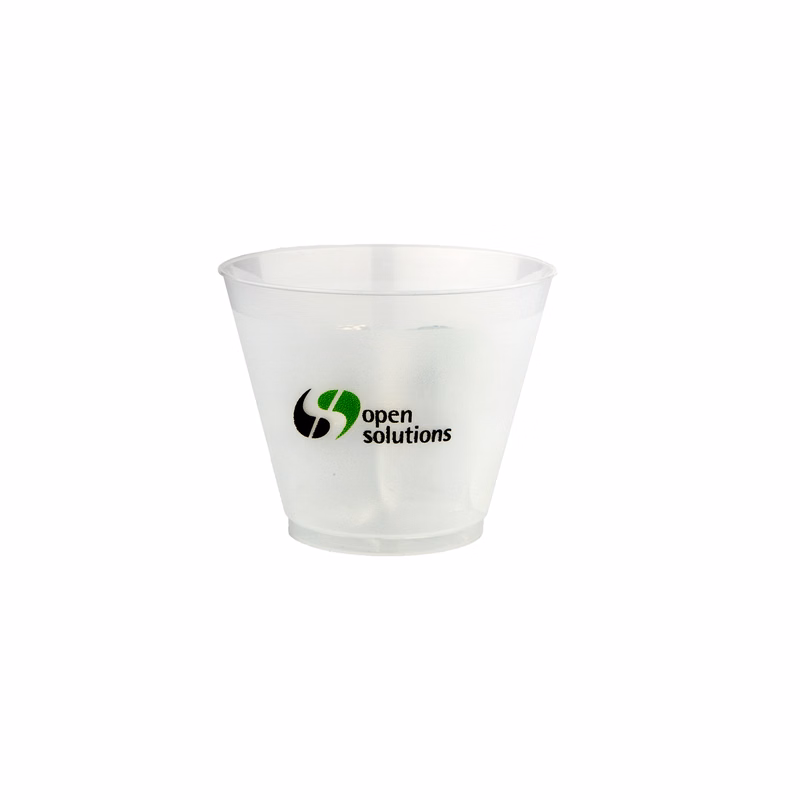 9 oz. Squat Frost Flex Plastic Cup