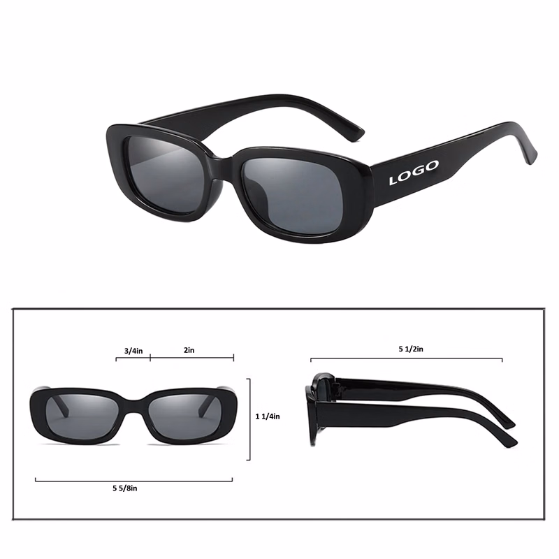 Solid Color Square Frame Sunglasses