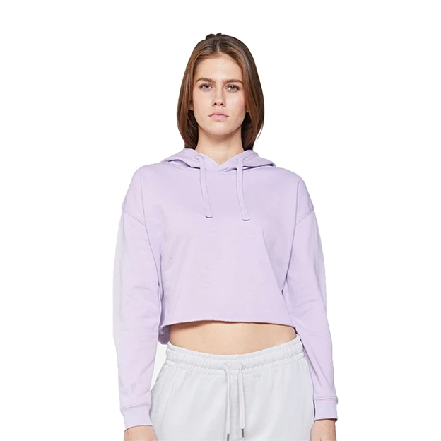 Women's Cropped Fleece Hooded Sweatshirt 1