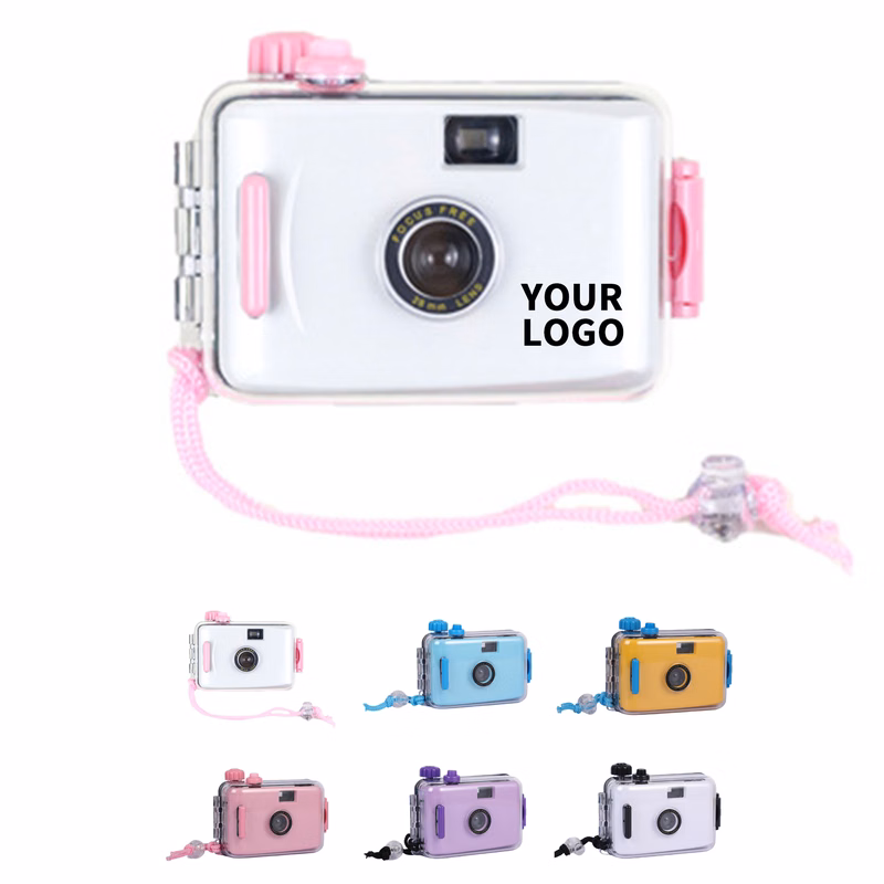 Waterproof Mechanical 35mm Film Camera F8 28 Millimeter Lens 3.7" Length X 2.3" Width X 1.1
