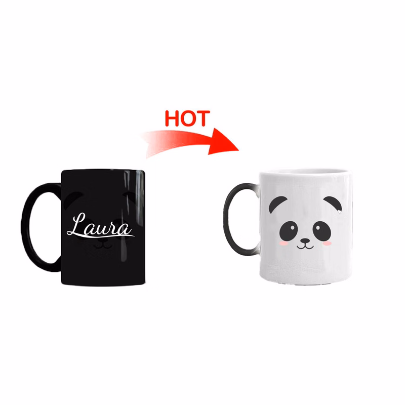 10oz Panda Color Changing Ceramic Coffee Mug