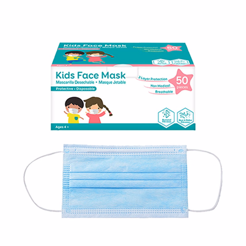 Children Size 3-Ply Disposable Mask - Blue