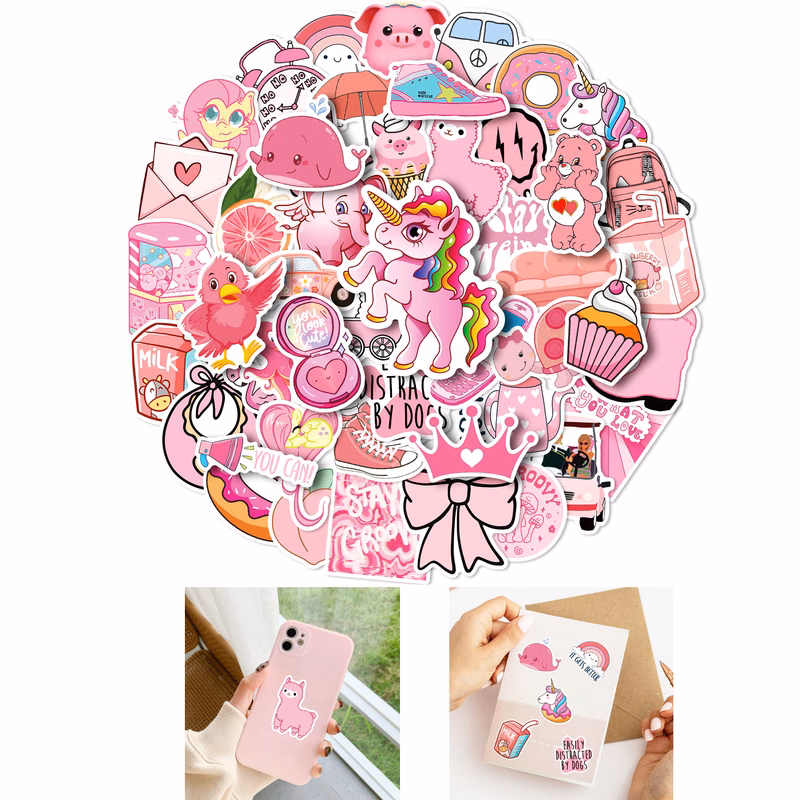 50 PCS Preppy Stickers