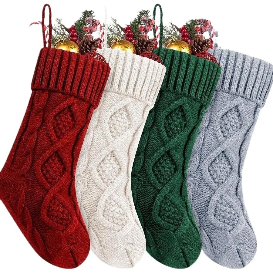 Knitted Christmas Stockings 1