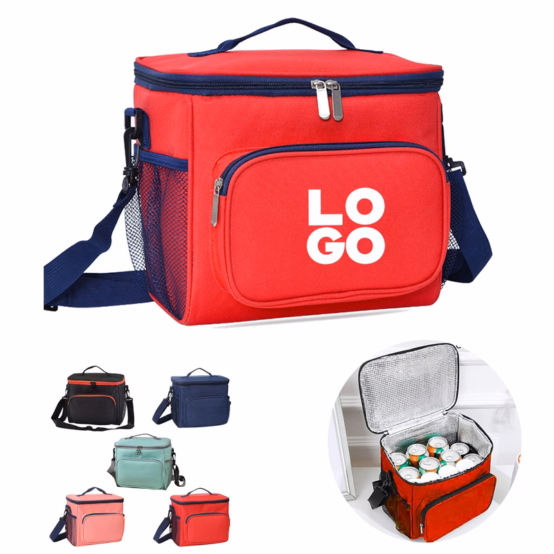 Women Leakproof Insulated Reusable Large Adjustable Shoulder Strap Lunch Bag