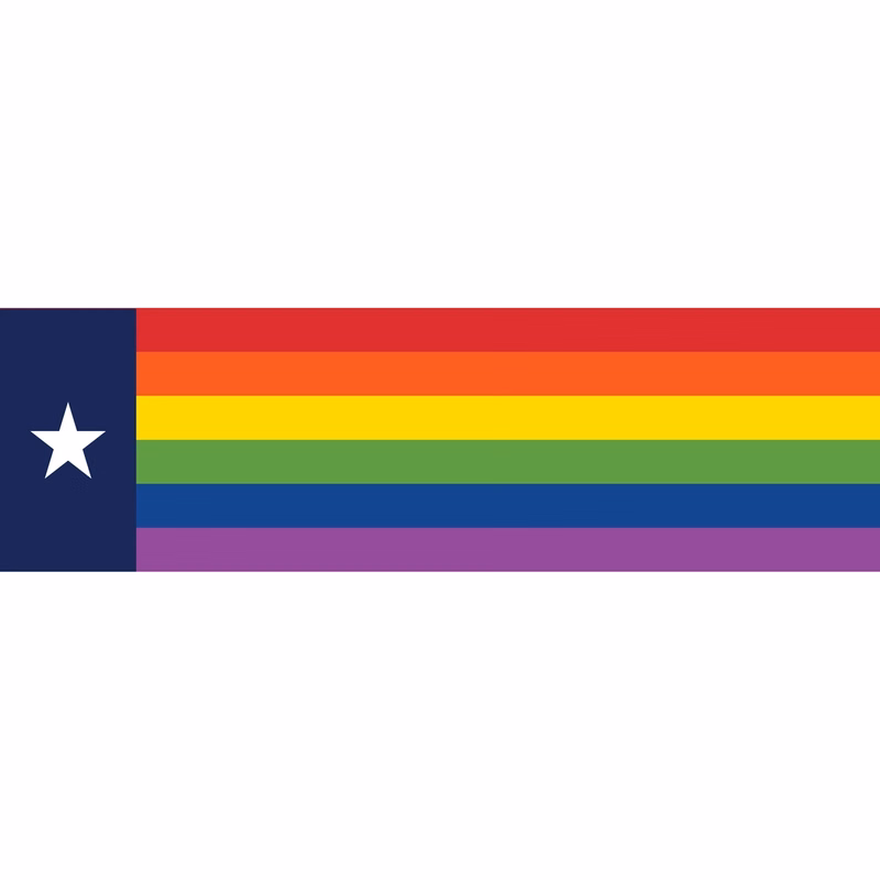 Texas Pride Window Decals 3" x 10"