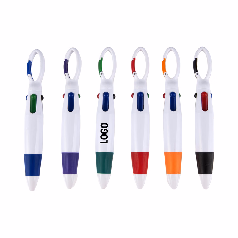 Lightweight Click Action Pen With Hanging Loop