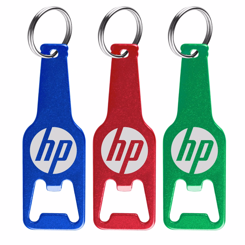 Metal Bottle Opener with Key Ring