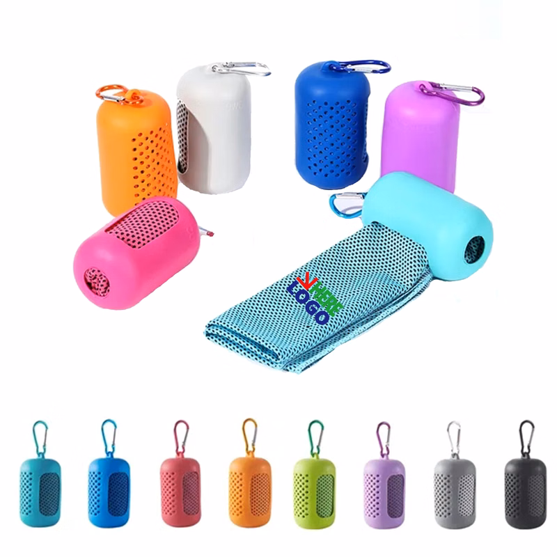 Hanging Silicone Case Quick Drying Ice Towel