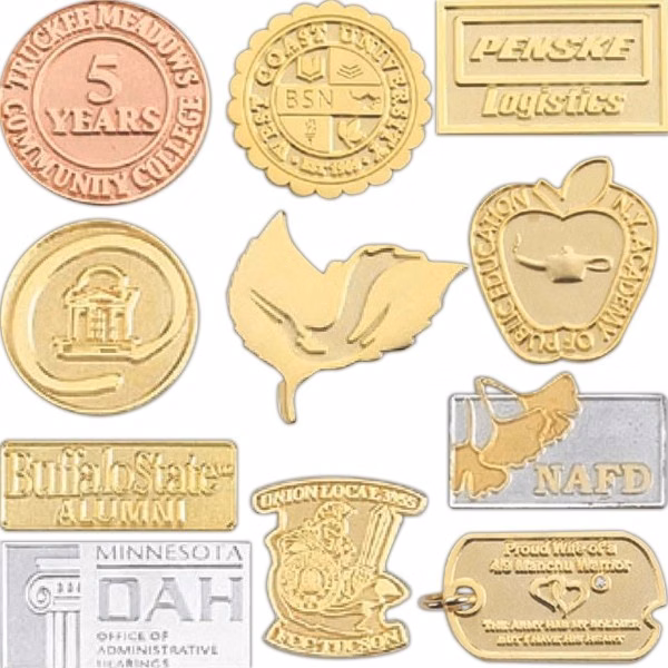 Die Struck Sandblast Lapel Pin