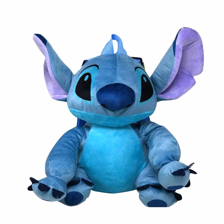 Stitch Full Body Plush Backpacks - Blue 12"