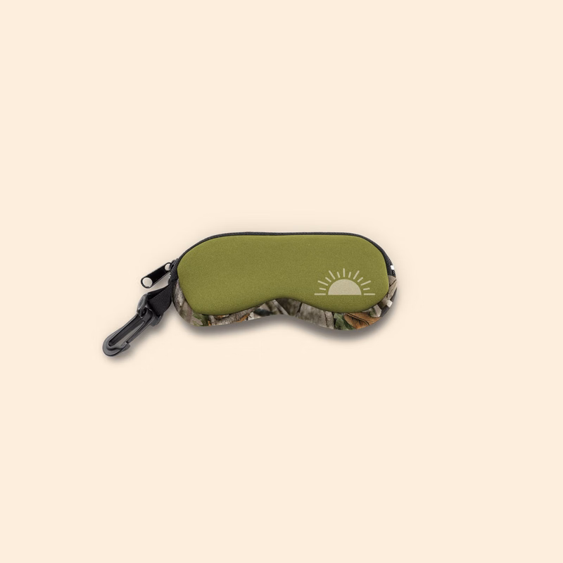 TRADEMARKED CAMO GUSSETED EYEGLASS CASE PKR - NEXT G-1 VISTA