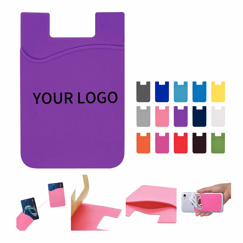 3.3 Inch Silicone Phone Wallet Practical for Cards or Cash