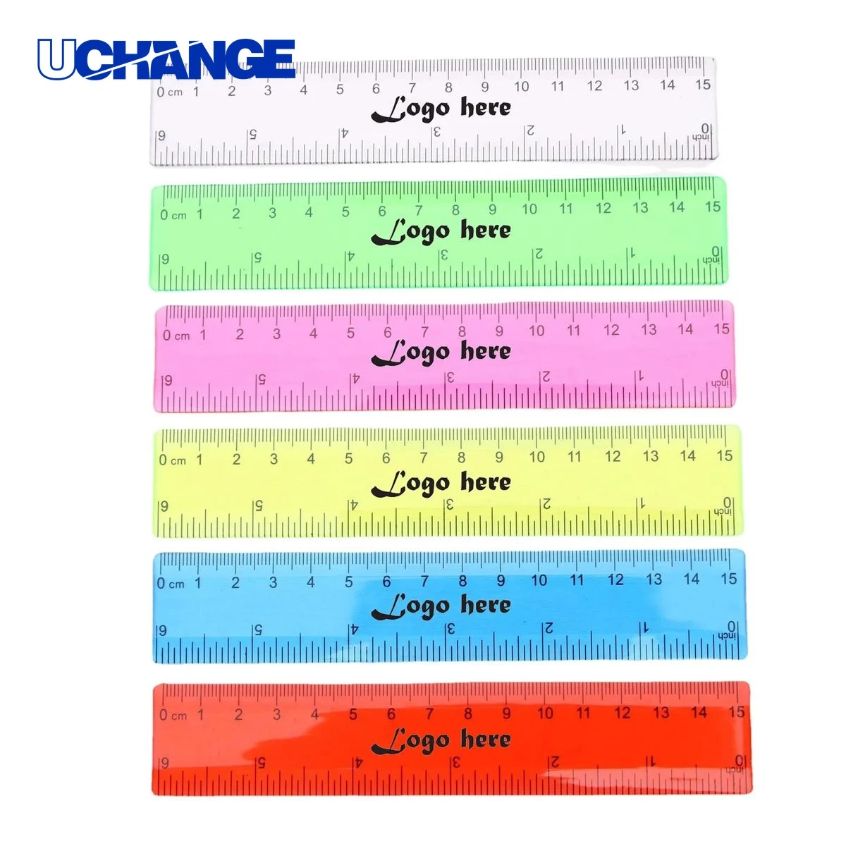 6-Inch Transparent Plastic Ruler 1