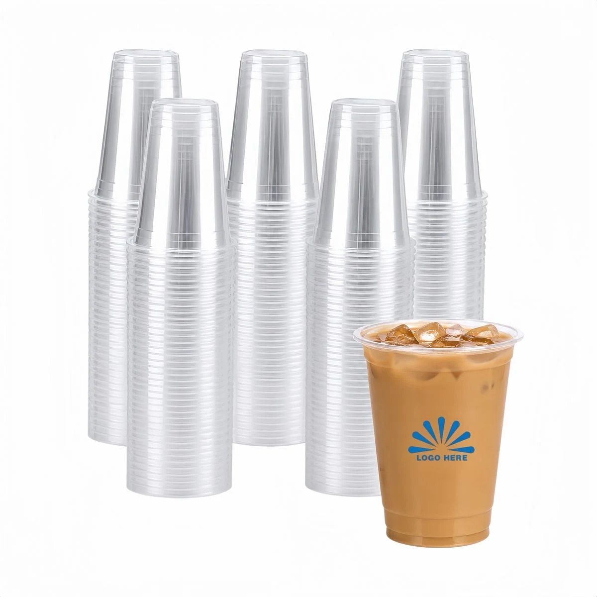 16oz PET Clear Plastic Cup 1