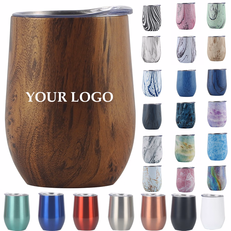 Wine Tumbler Double Wall Vacuum Insulated Travel Tumbler Cup for Coffee