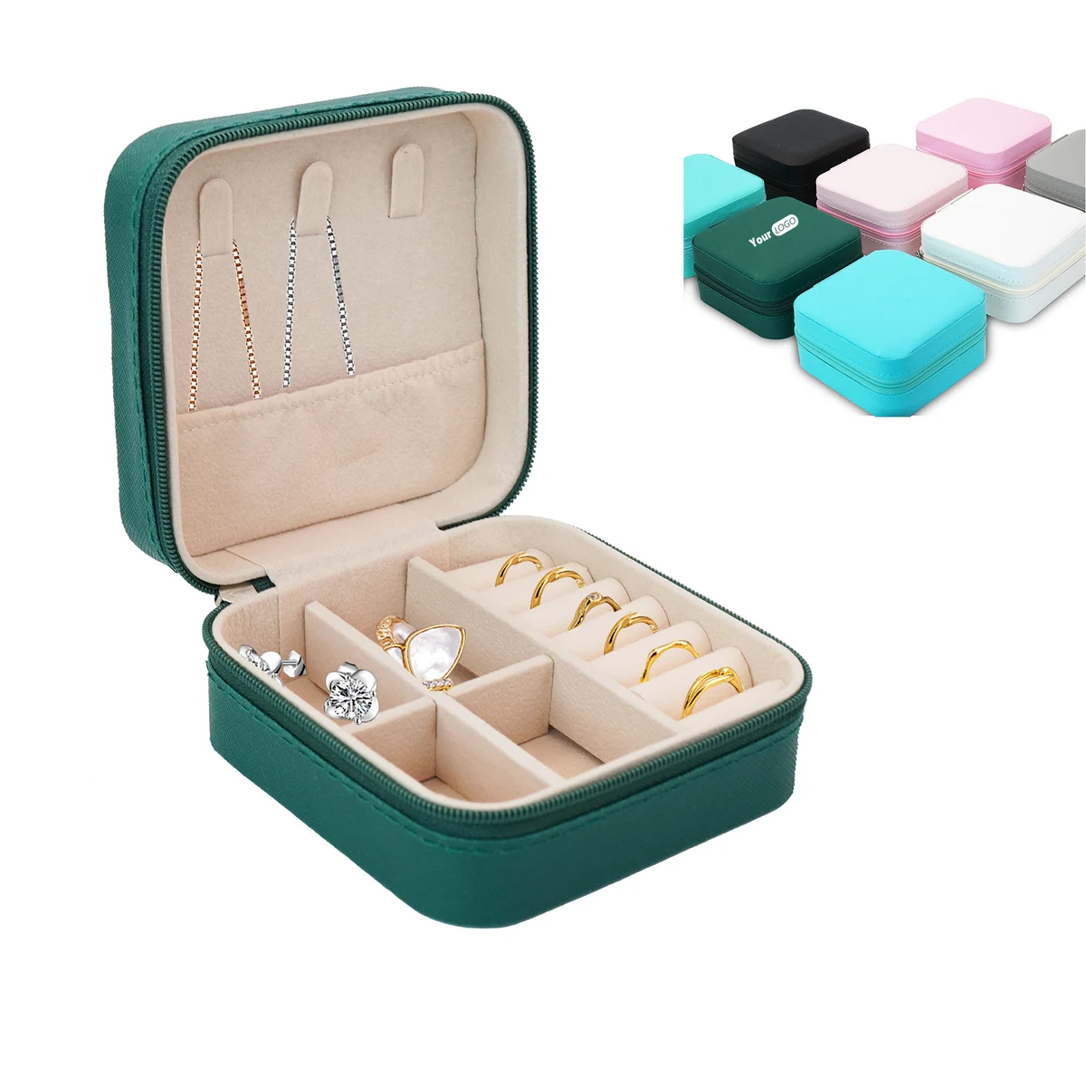 Pu Portable Jewelry Box Storage Box 1